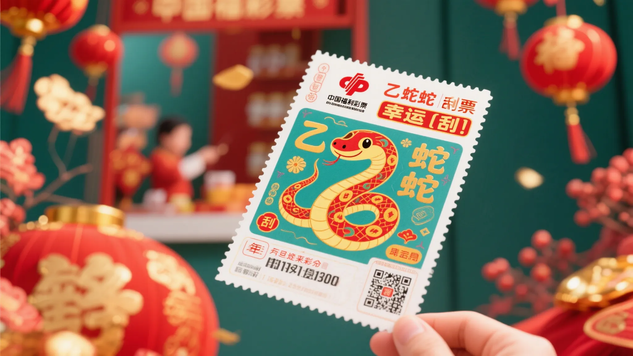 欢庆新春，福彩刮刮乐蛇年生肖票热销登场！
