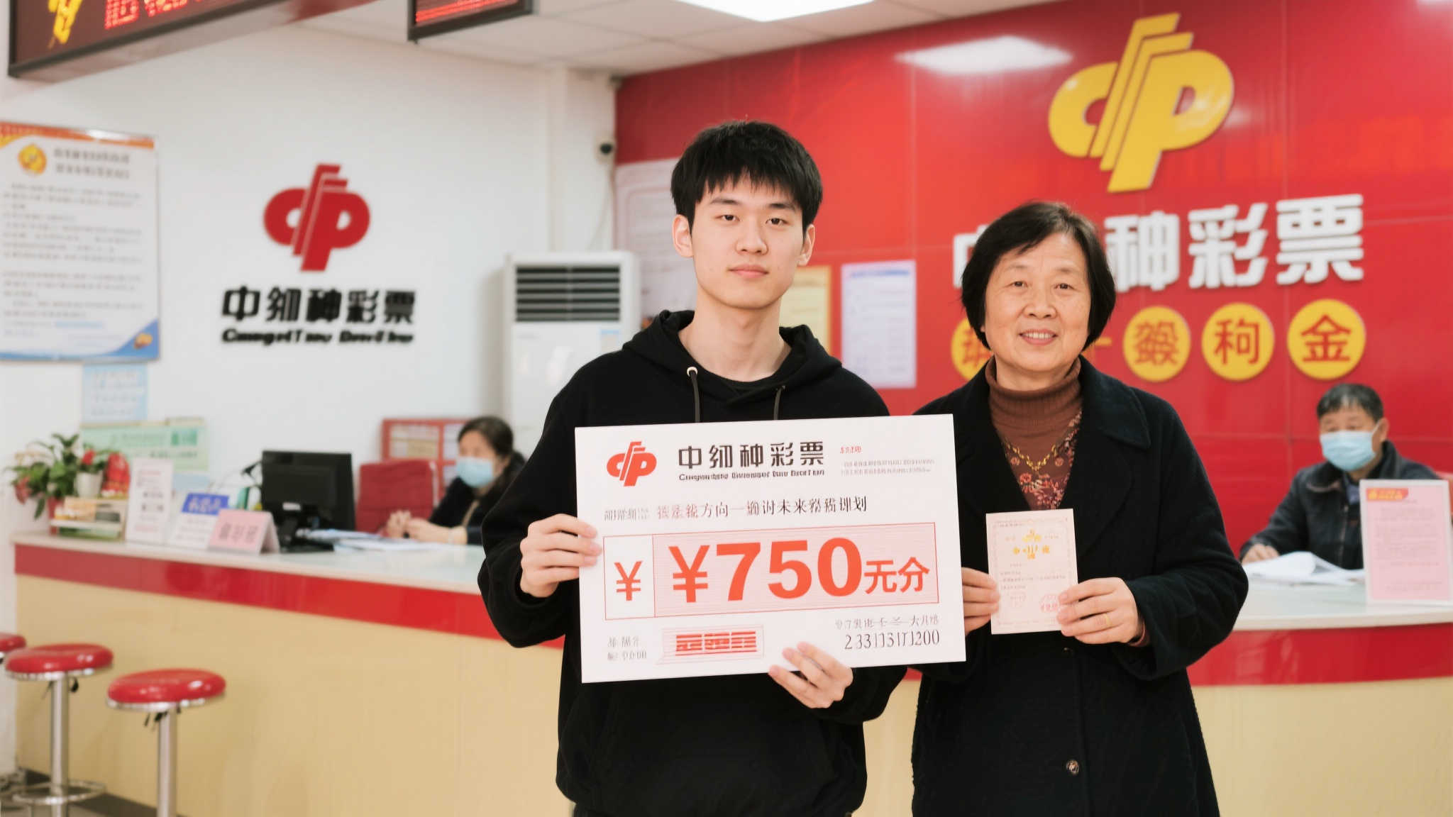 95后中双色球1209万，隔月兑奖，当晚即知喜讯